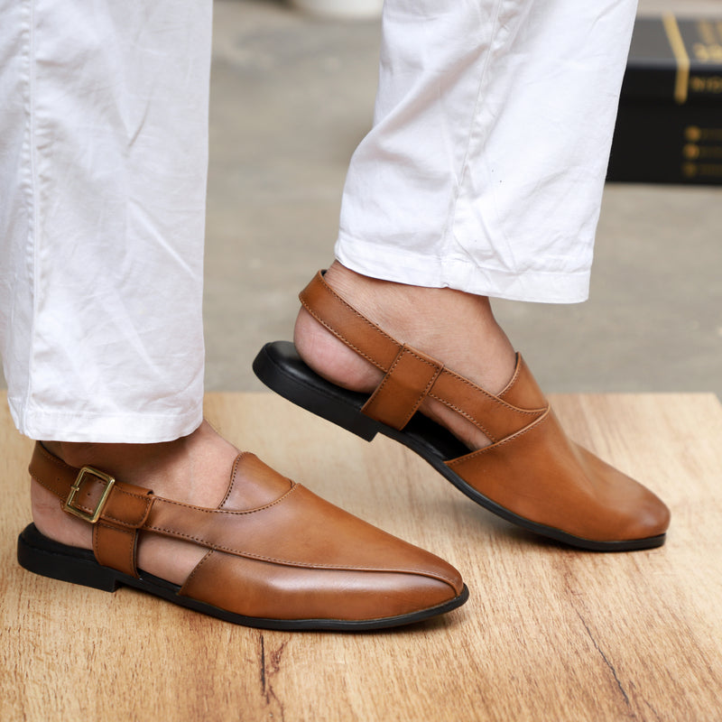 NICHE Peshawari Brown Posh Sandal