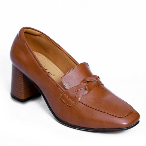 NICHE Women Tan/Brown Heritage Slip-on Pumps