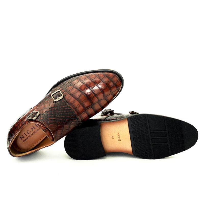 NICHE Cherry Fab Croco Double Monk