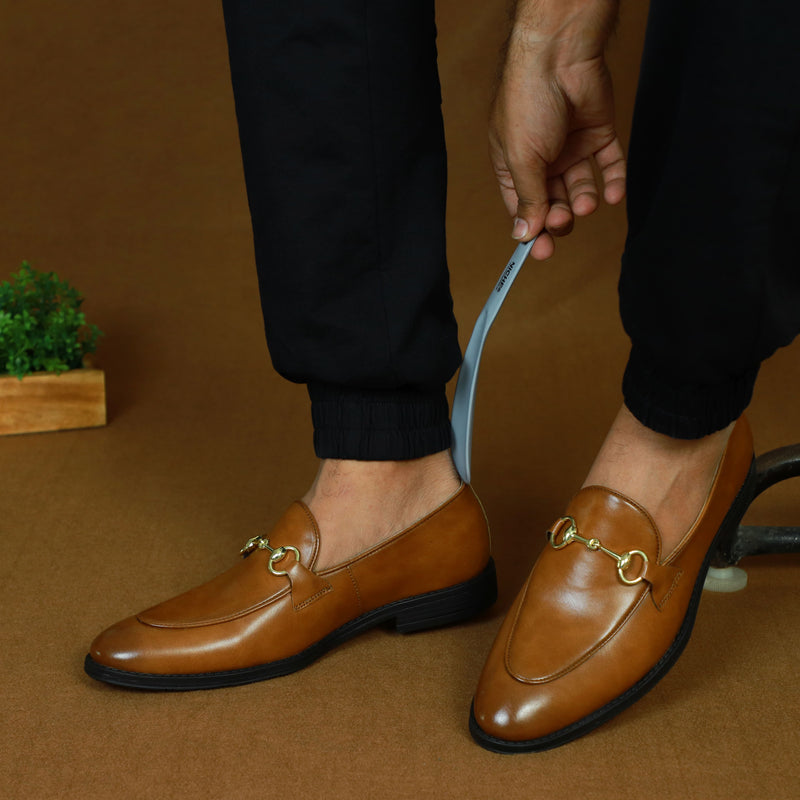 NICHE Tan Horsebit Loafers