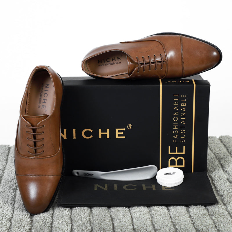 NICHE Burnish Brown Tan Oxford