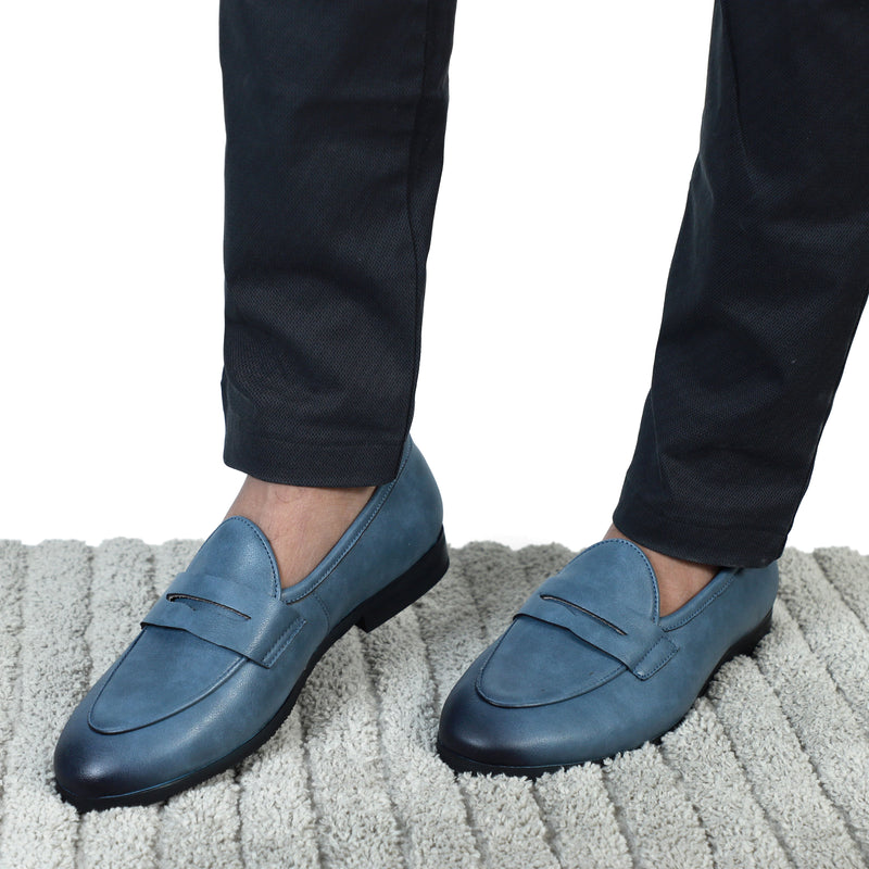 NICHE Elegant Blue Penny Loafers