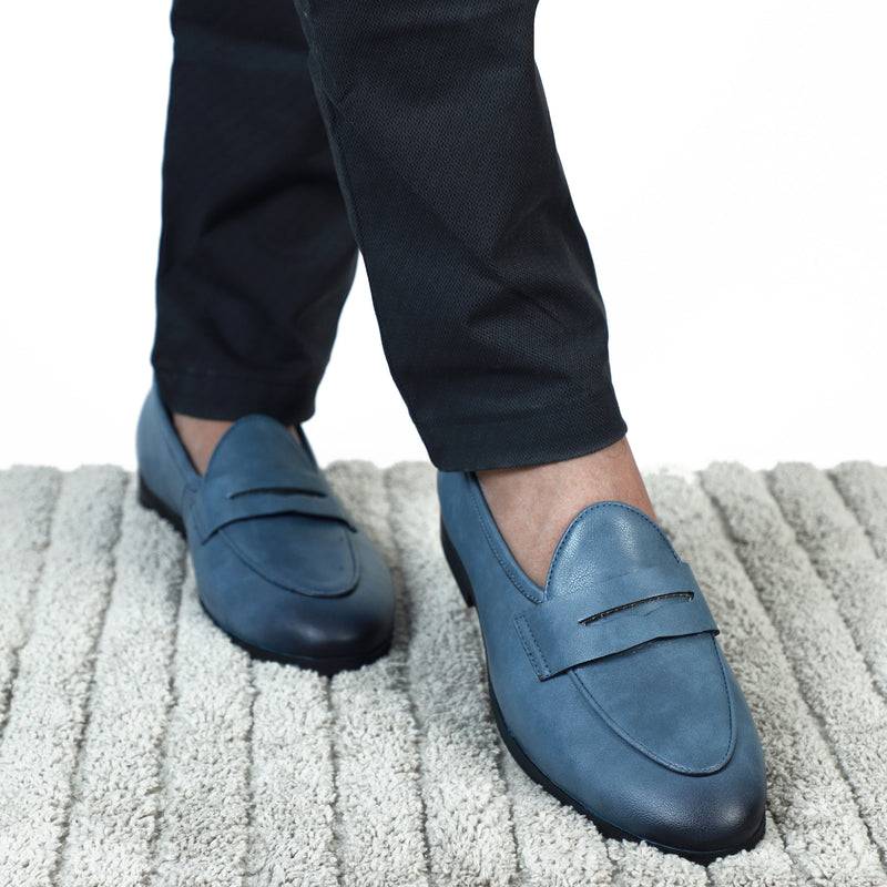 NICHE Elegant Blue Penny Loafers