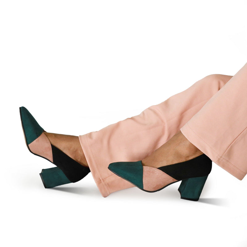 NICHE Women Vibrant Daisy Block heel Pumps