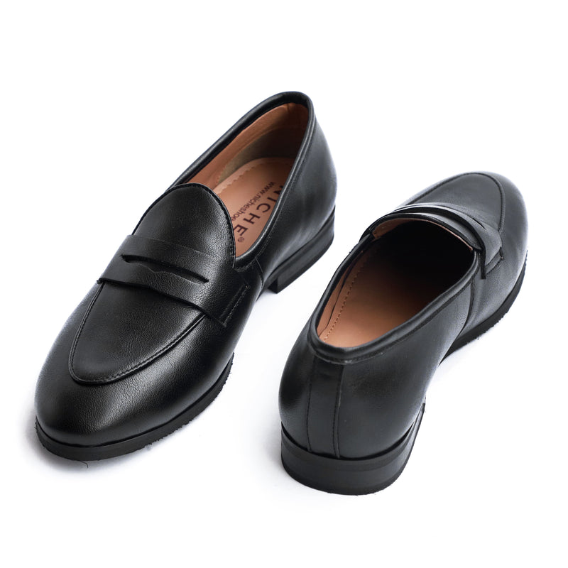 NICHE Elegant Black Penny Loafers