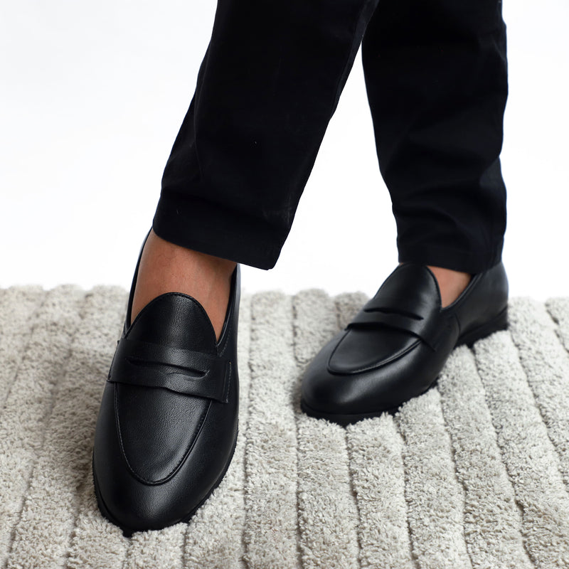 NICHE Elegant Black Penny Loafers