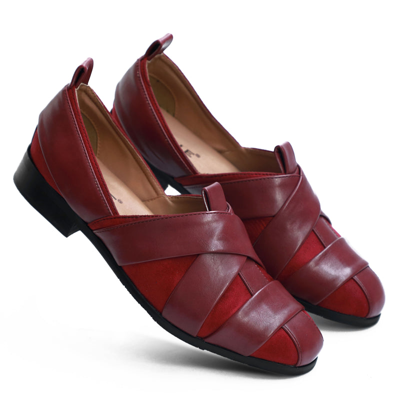 NICHE Burgundy Nawab Designer Sandal