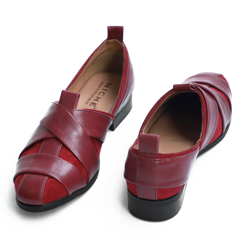 NICHE Burgundy Nawab Designer Sandal