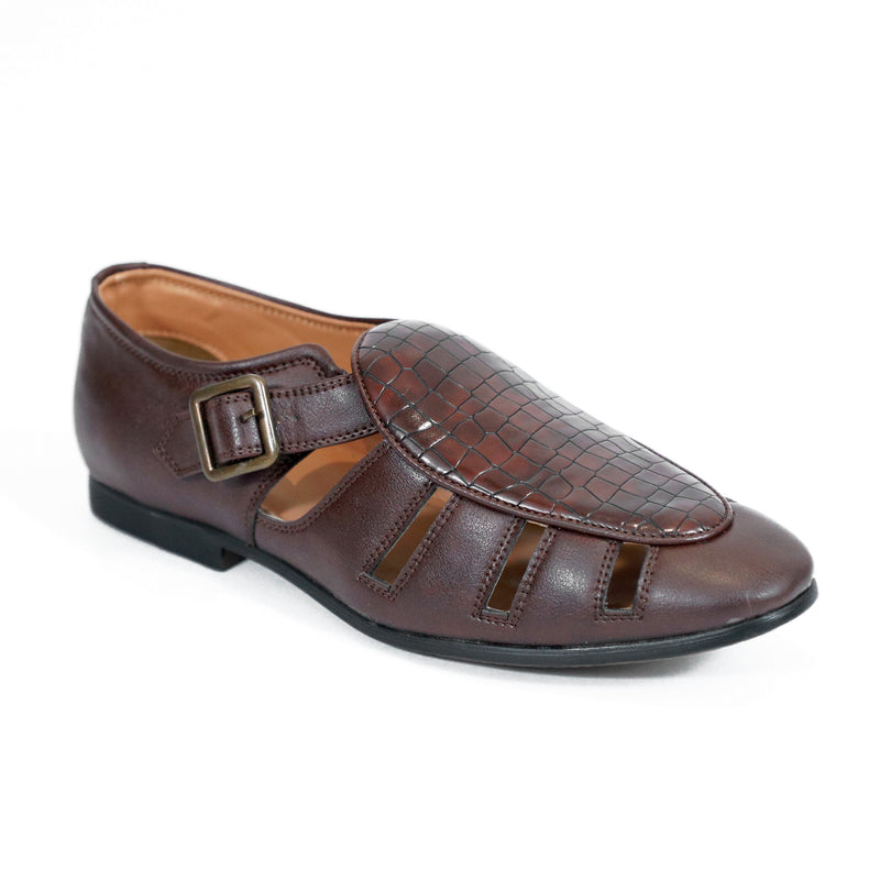 NICHE Cherry Croco Maharaja Peshawari Sandal