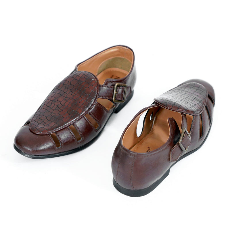 NICHE Cherry Croco Maharaja Peshawari Sandal