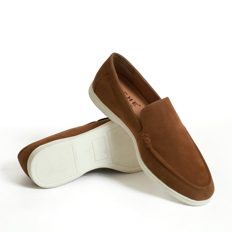 NICHE Tan Ultra Comfortable Super Suede Casual Loafers