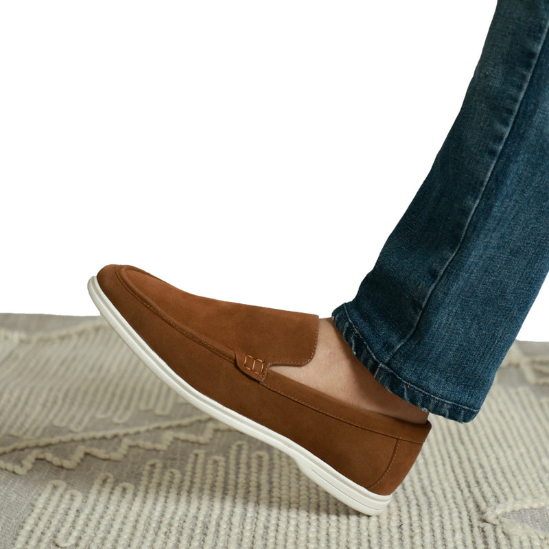 NICHE Tan Ultra Comfortable Super Suede Casual Loafers