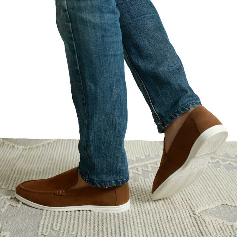 NICHE Tan Ultra Comfortable Super Suede Casual Loafers