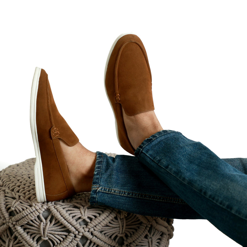 NICHE Tan Ultra Comfortable Super Suede Casual Loafers