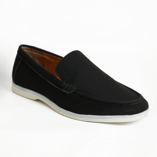 NICHE Black Ultra Comfortable Super Suede Casual Loafers