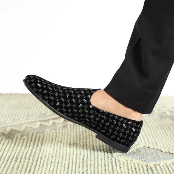 NICHE Black Mirror Sequin Mojaris