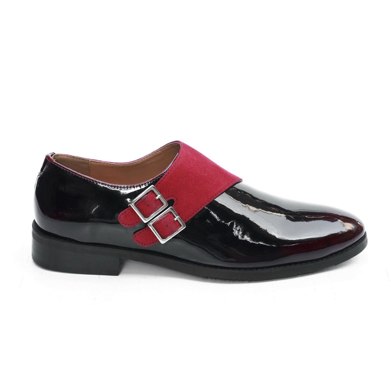 NICHE Black Patent Valentine Tuxedo Monk