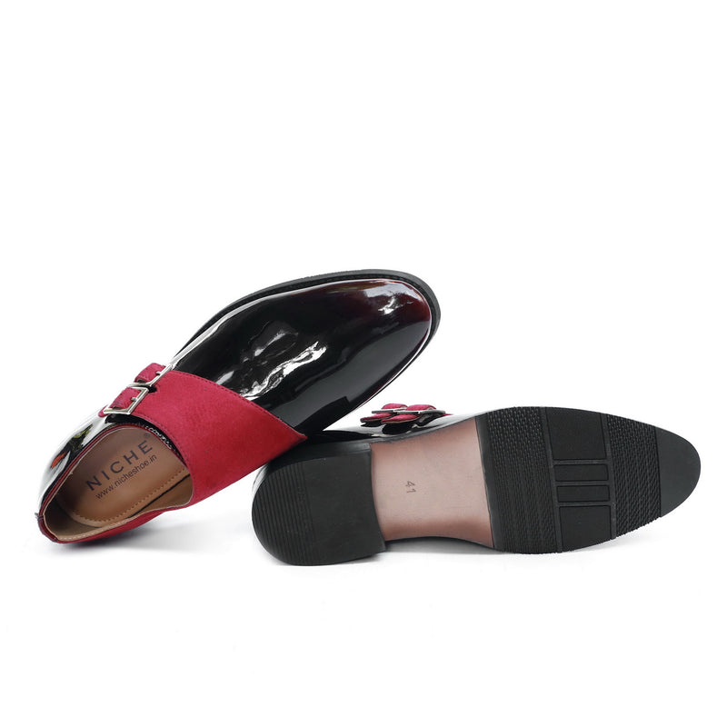 NICHE Black Patent Valentine Tuxedo Monk