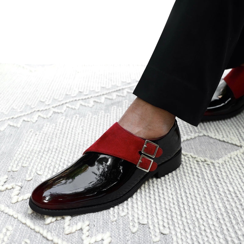 NICHE Black Patent Valentine Tuxedo Monk