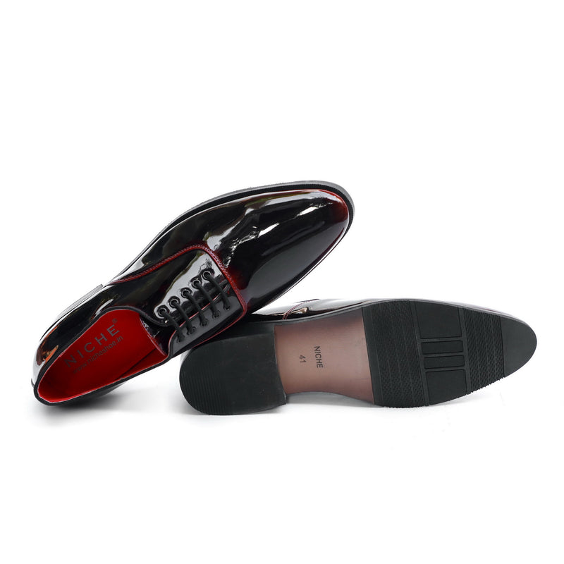 NICHE Black Crismon Patent Oxford - TUXEDO Special