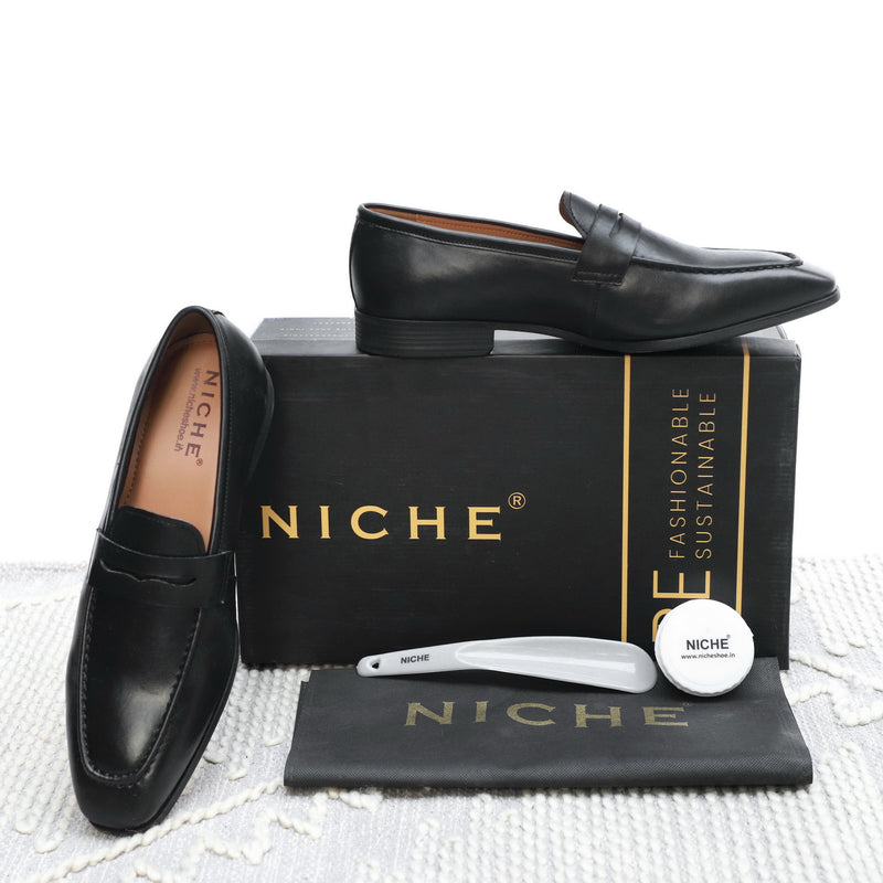 NICHE Black Evergreen Penny Loafer