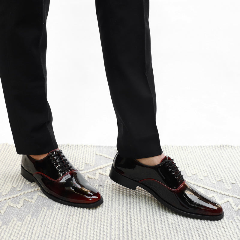 NICHE Black Crismon Patent Oxford - TUXEDO Special