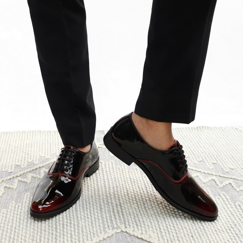 NICHE Black Crismon Patent Oxford - TUXEDO Special