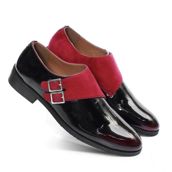 NICHE Black Patent Valentine Tuxedo Monk