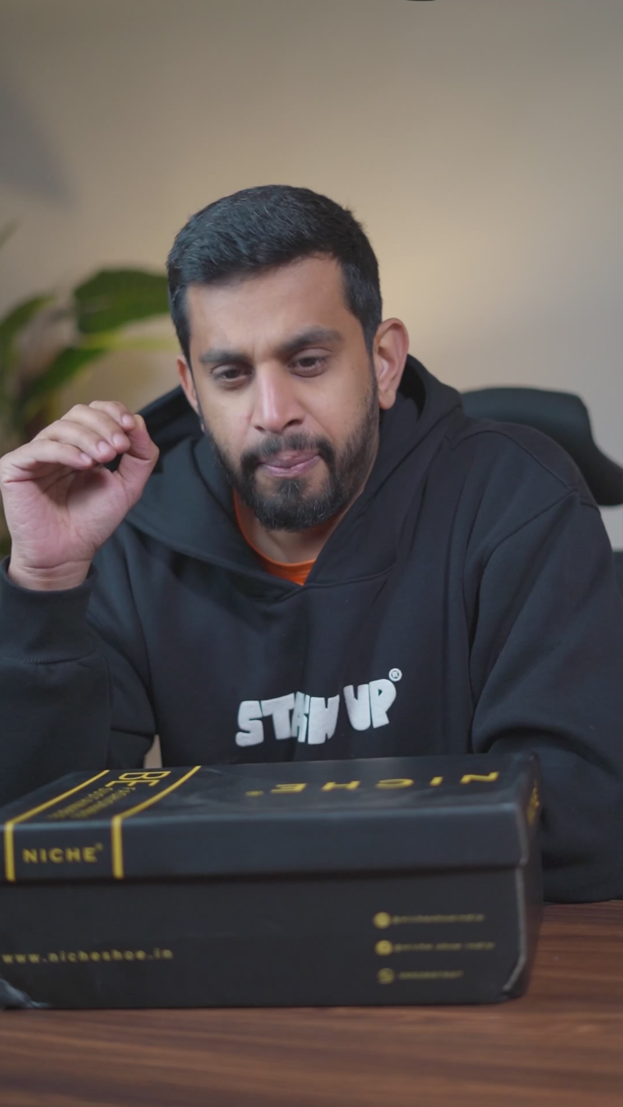 NICHE Black Dual Tone Single Strap Monk