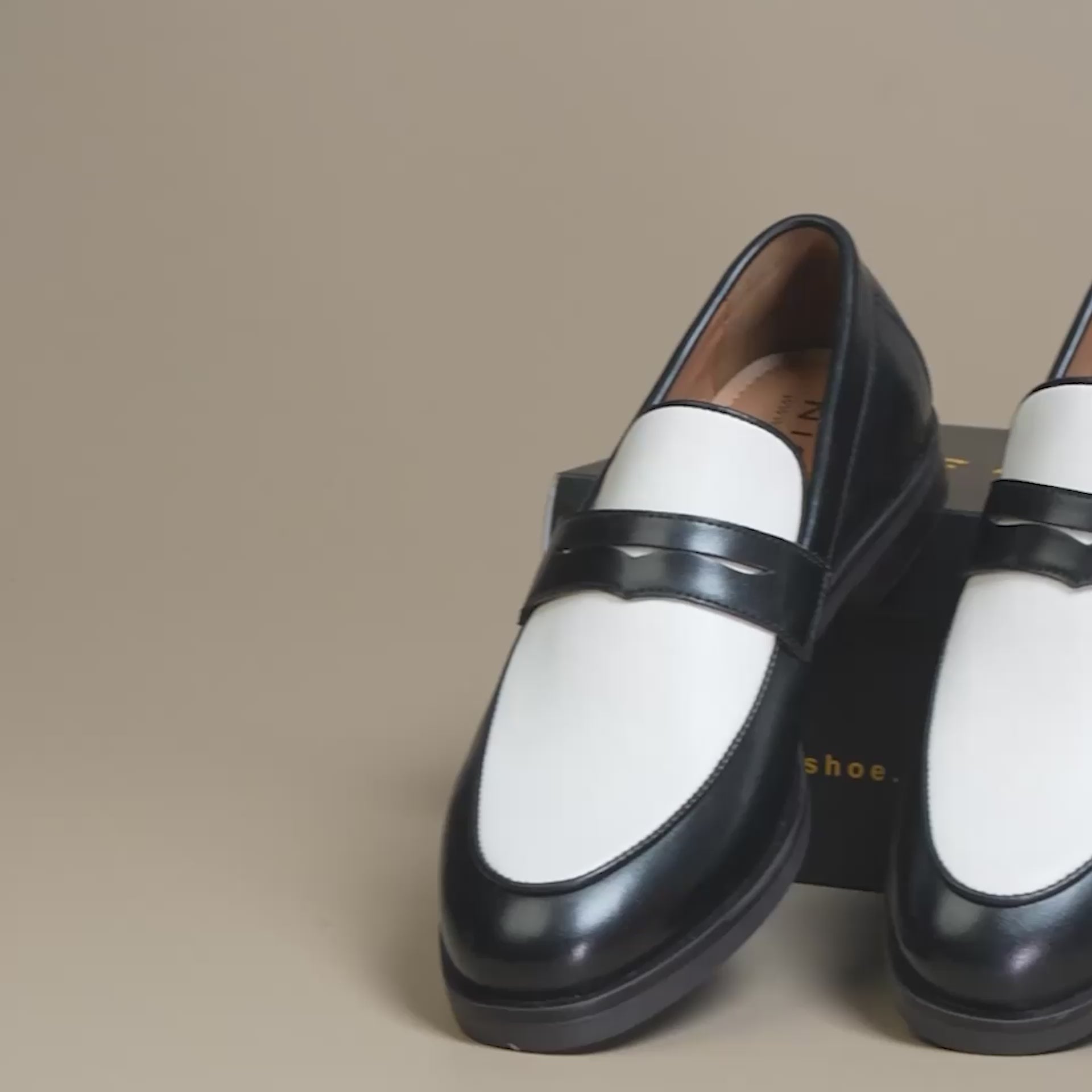 NICHE Black White Monaco Loafers