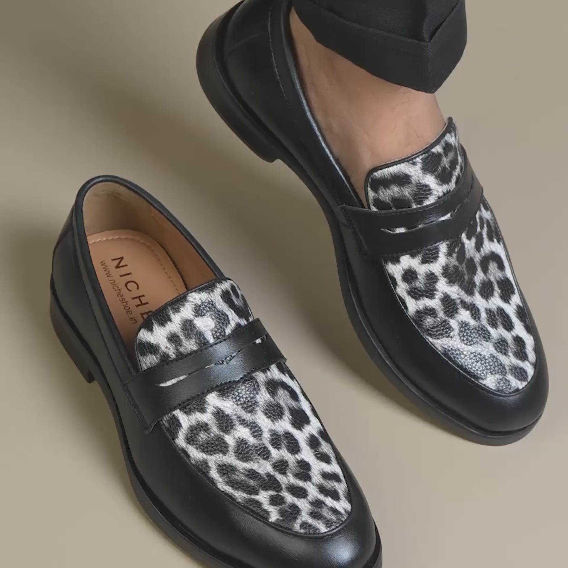 NICHE Leo Black Exotic Monaco Loafers