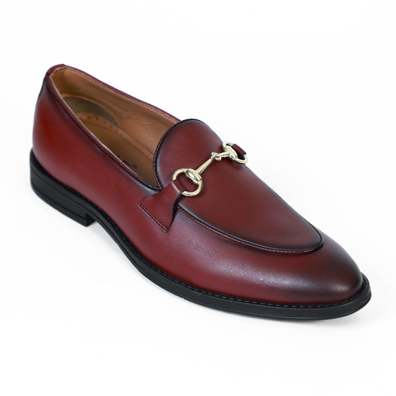 NICHE Cherry Brown Horsebit Loafers