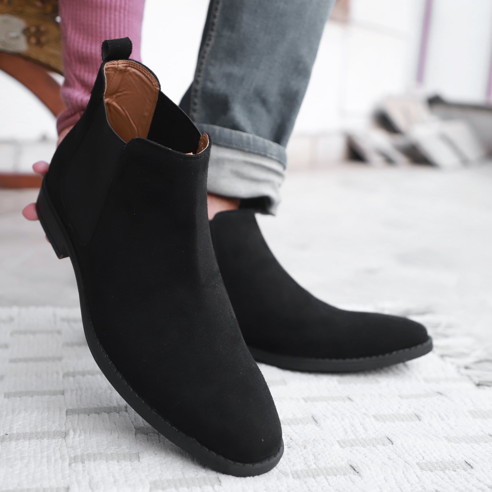 Mens suede chelsea boots sale best sale