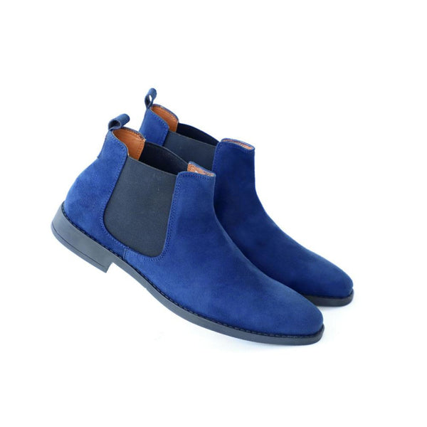 NICHE Blue Suede Chelsea Boots
