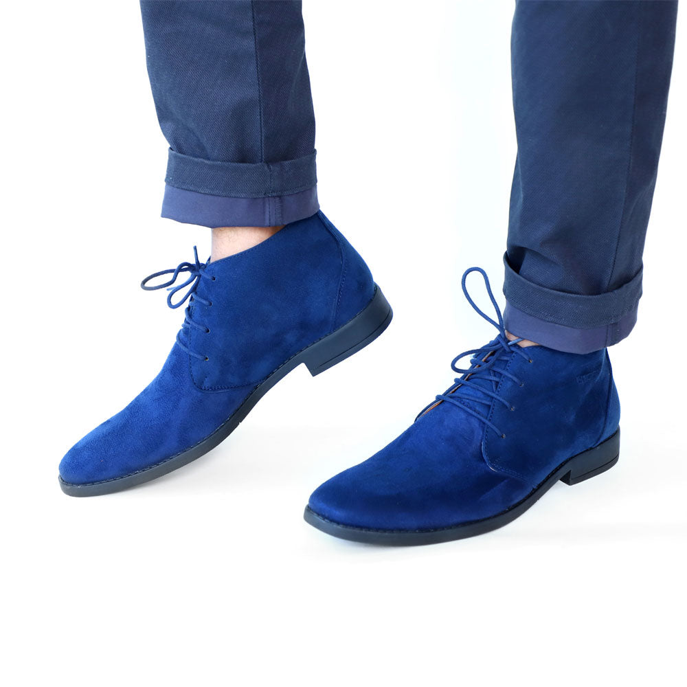 NICHE Blue Suede Chukka Boots