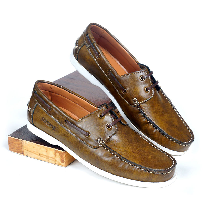 NICHE Olive Boat Shoes