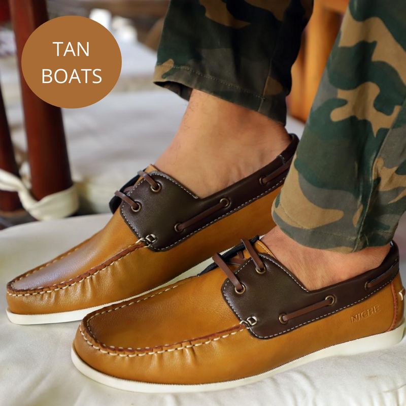 NICHE Tan Boat Shoes