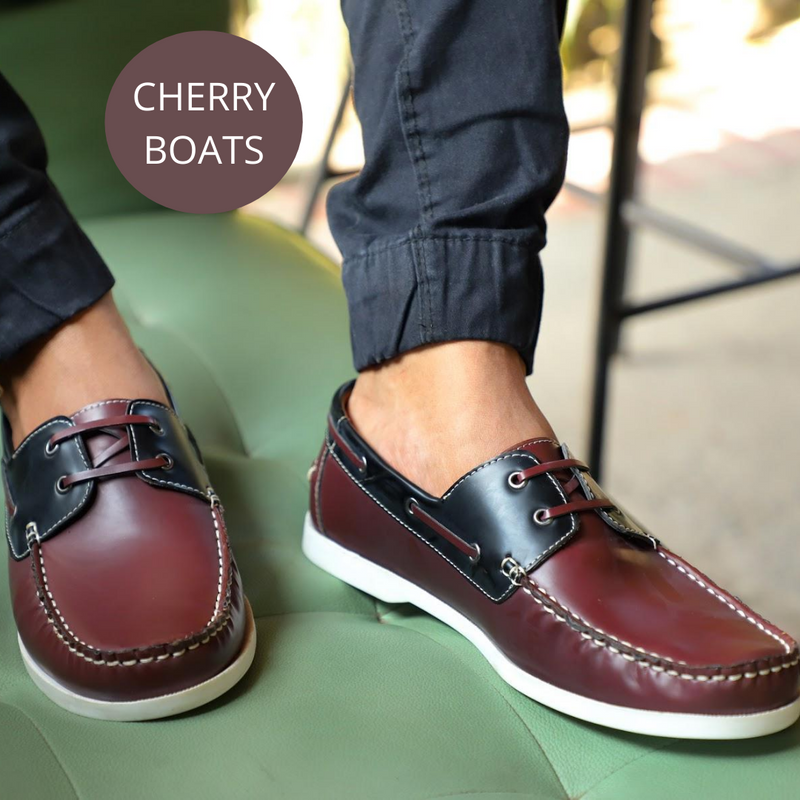 NICHE Cherry Black Boat Shoes